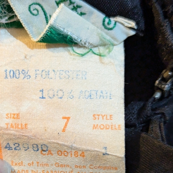 Vintage 70s 80s Cocktail Party Dress, layers chiffon, full midi skirt - Picture 10 of 12